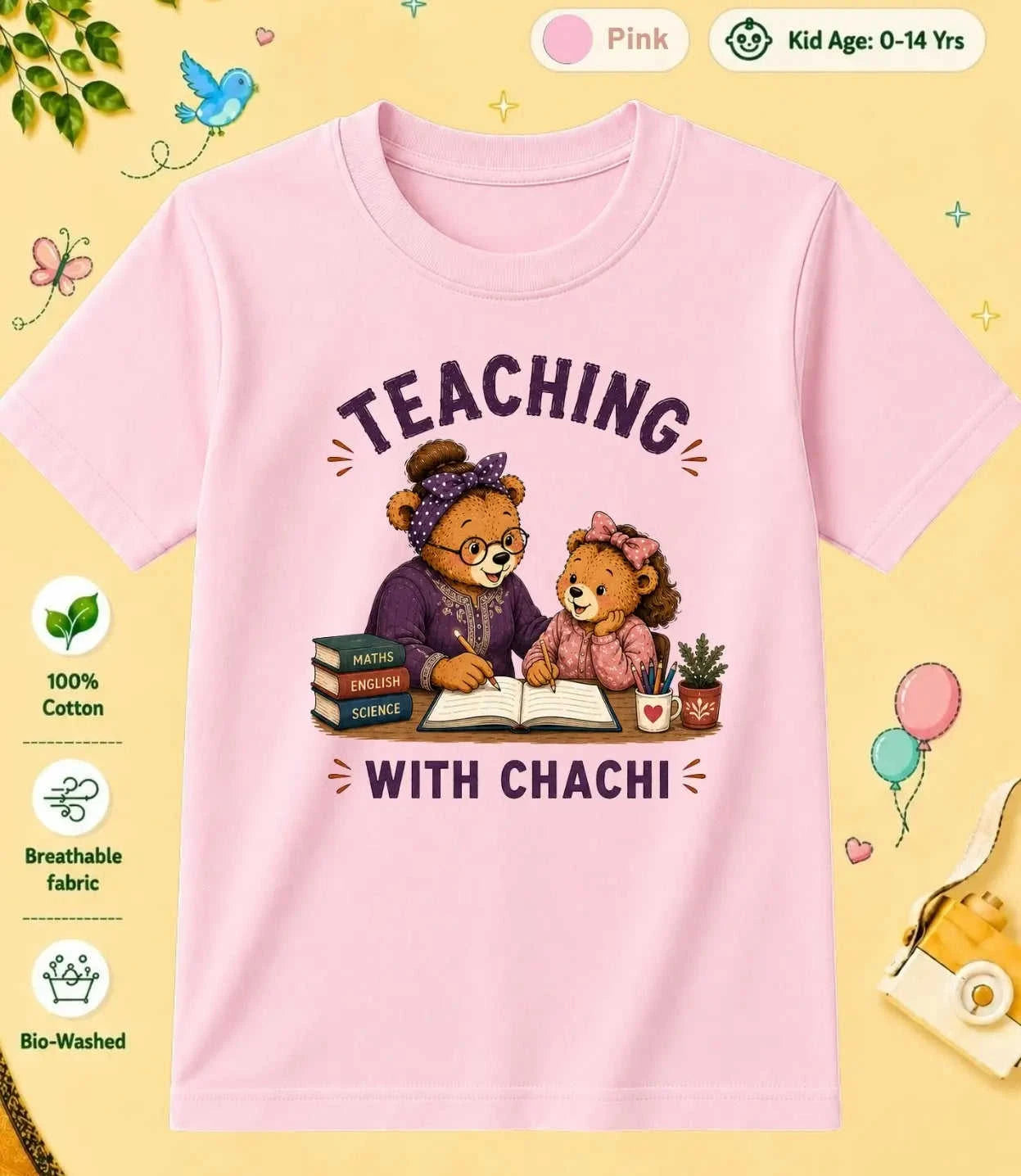 CHACHU & CHACHI Blessing  kids Cotton Tee Swiftsoul