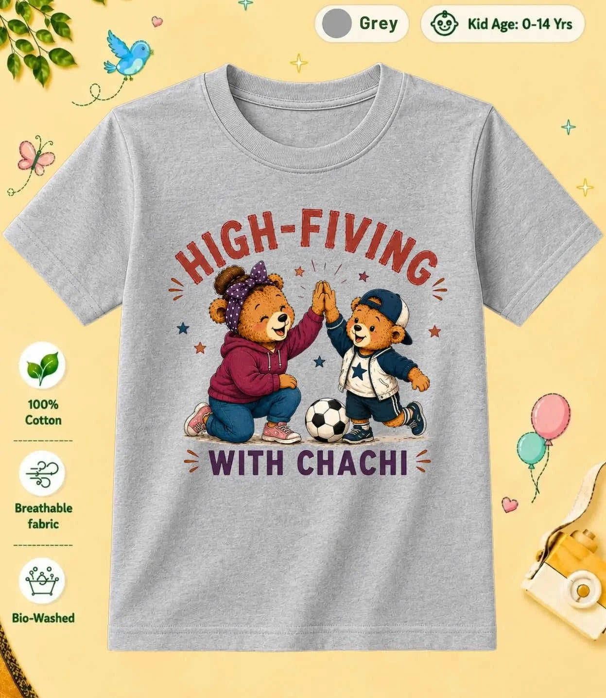 CHACHU & CHACHI Blessing  kids Cotton Tee Swiftsoul