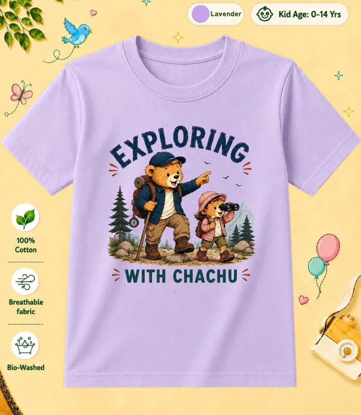 CHACHU & CHACHI Blessing  kids Cotton Tee Swiftsoul