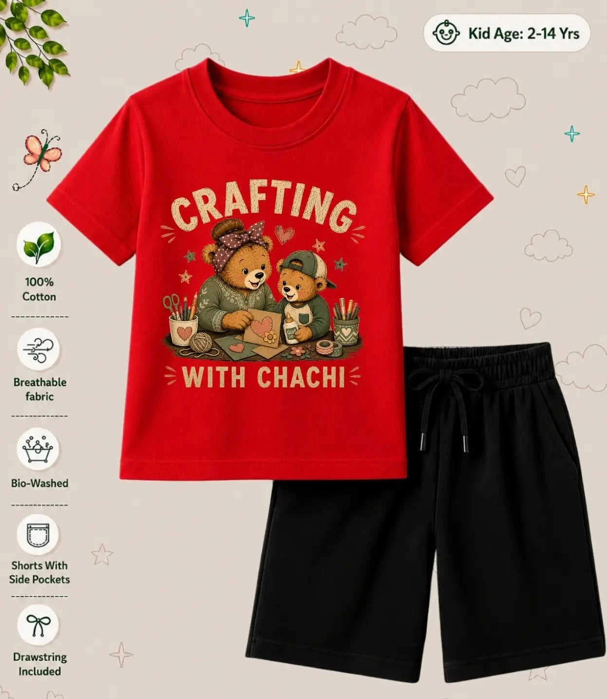 CHACHU - CHACHI Treasure Kid Co-ord Set Swiftsoul
