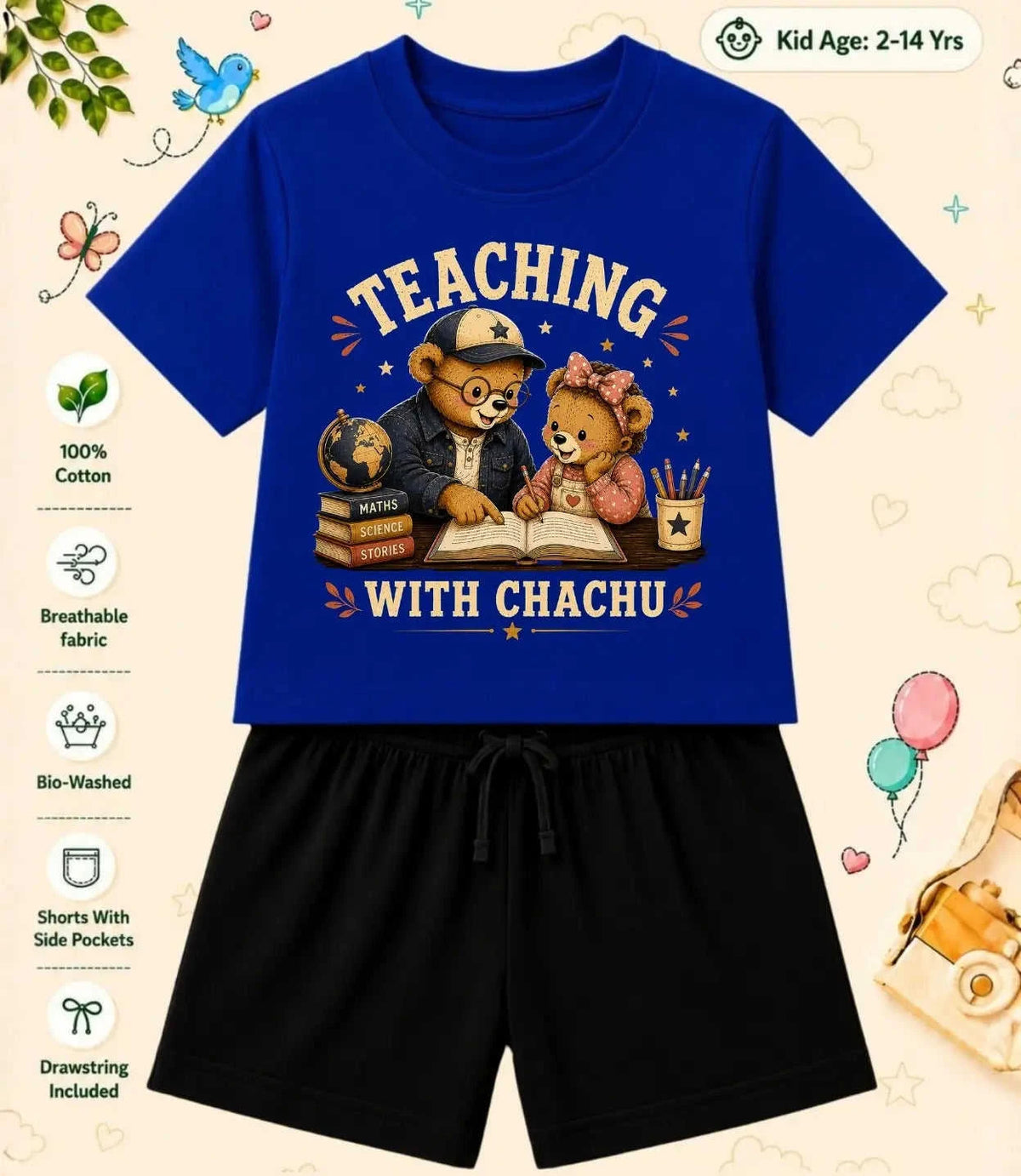 CHACHU - CHACHI Treasure Kid Co-ord Set Swiftsoul