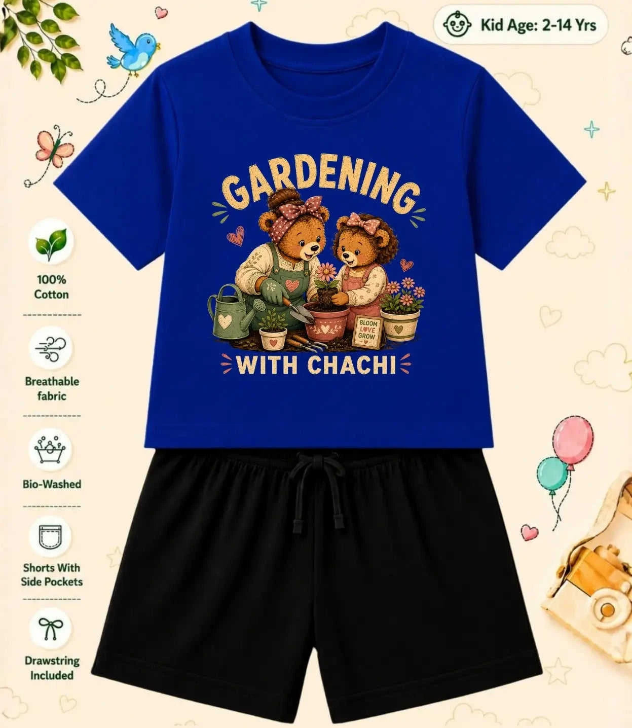 CHACHU - CHACHI Treasure Kid Co-ord Set Swiftsoul