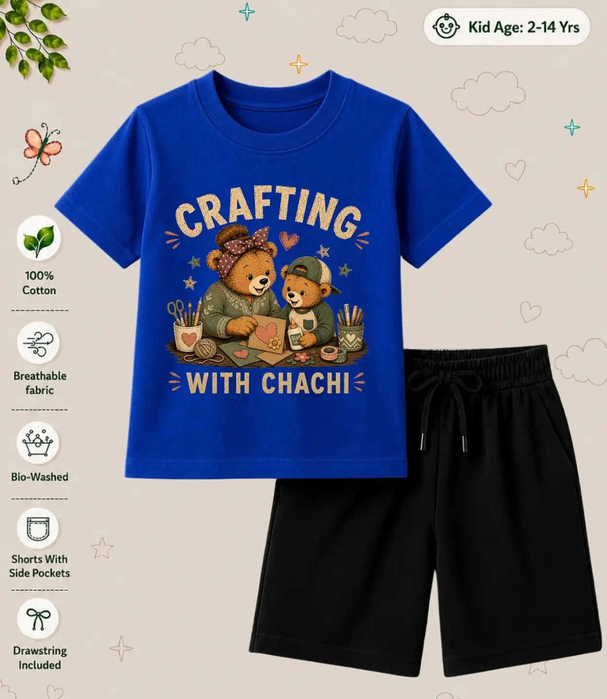 CHACHU - CHACHI Treasure Kid Co-ord Set Swiftsoul