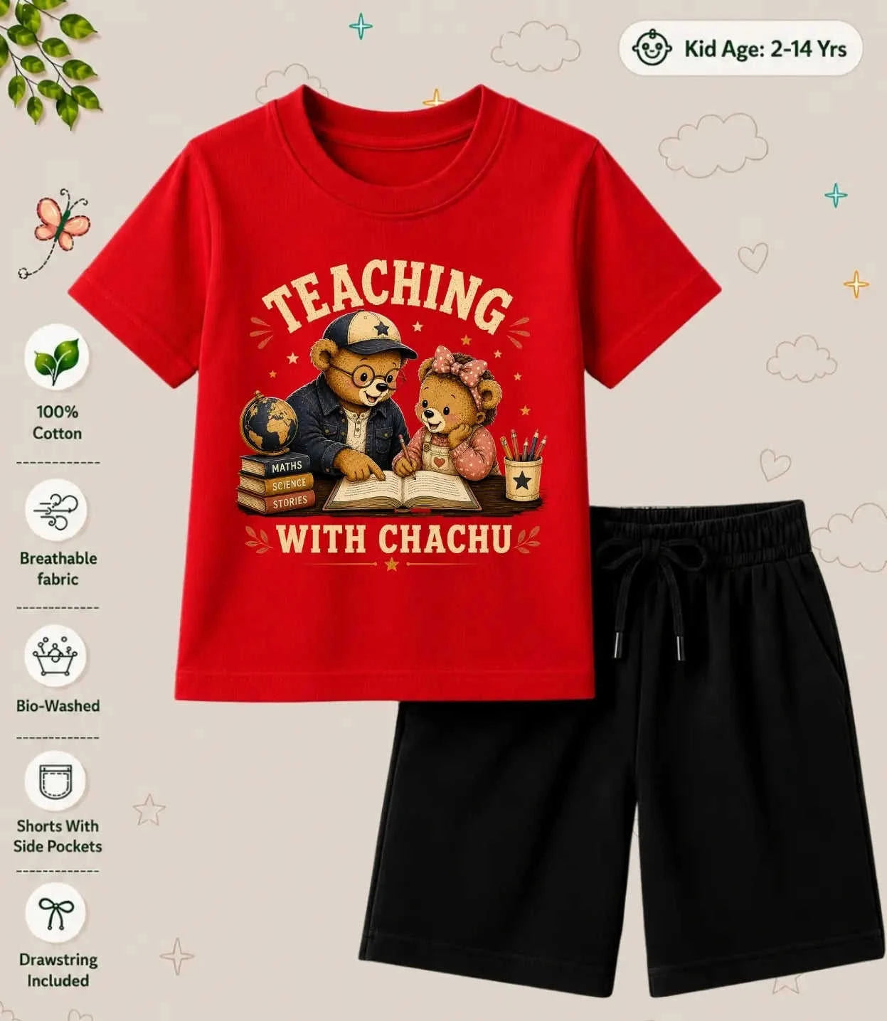 CHACHU - CHACHI Treasure Kid Co-ord Set Swiftsoul