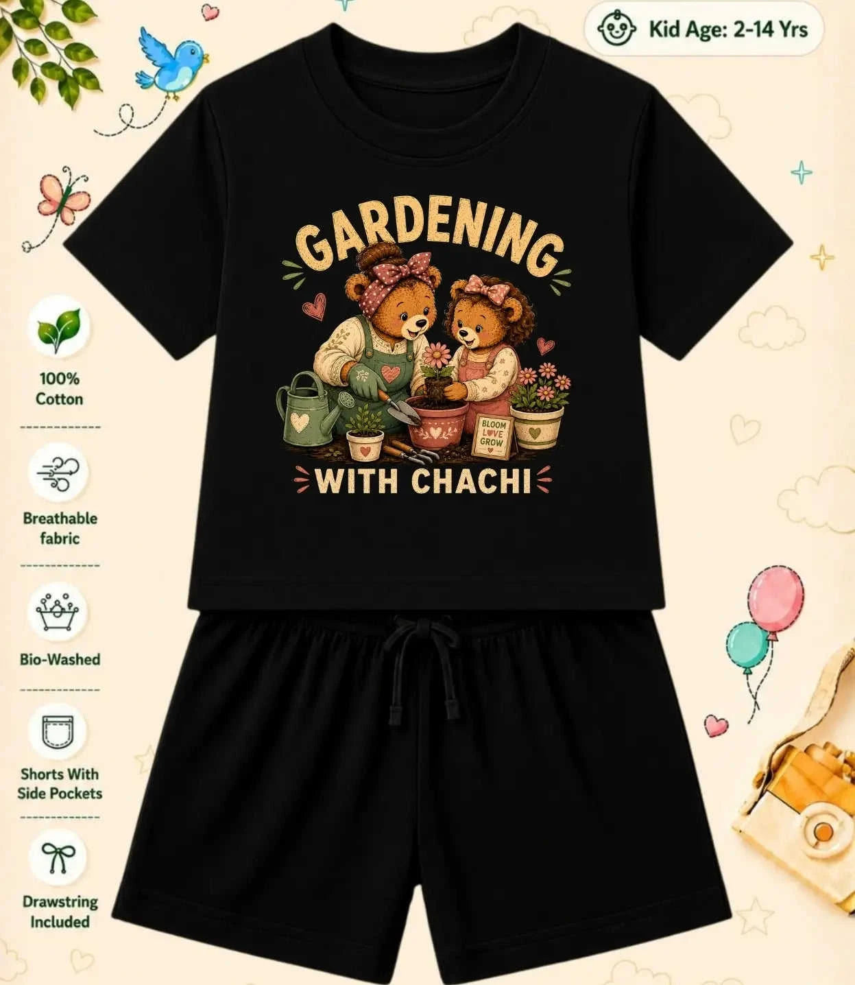 CHACHU - CHACHI Treasure Kid Co-ord Set Swiftsoul