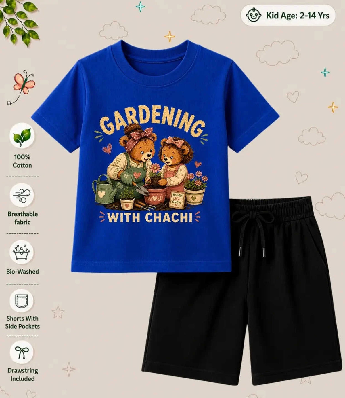 CHACHU - CHACHI Treasure Kid Co-ord Set Swiftsoul