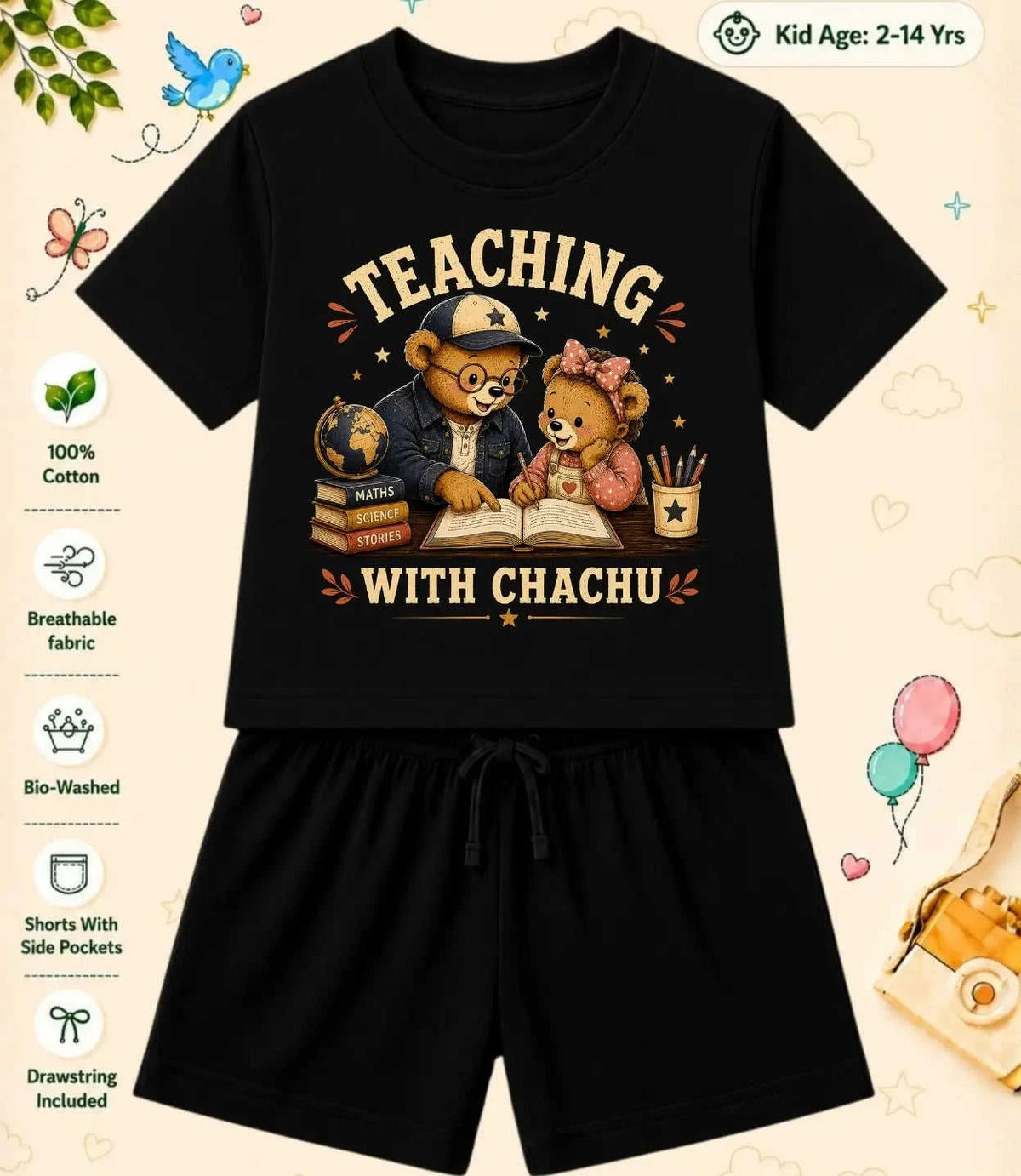 CHACHU - CHACHI Treasure Kid Co-ord Set Swiftsoul