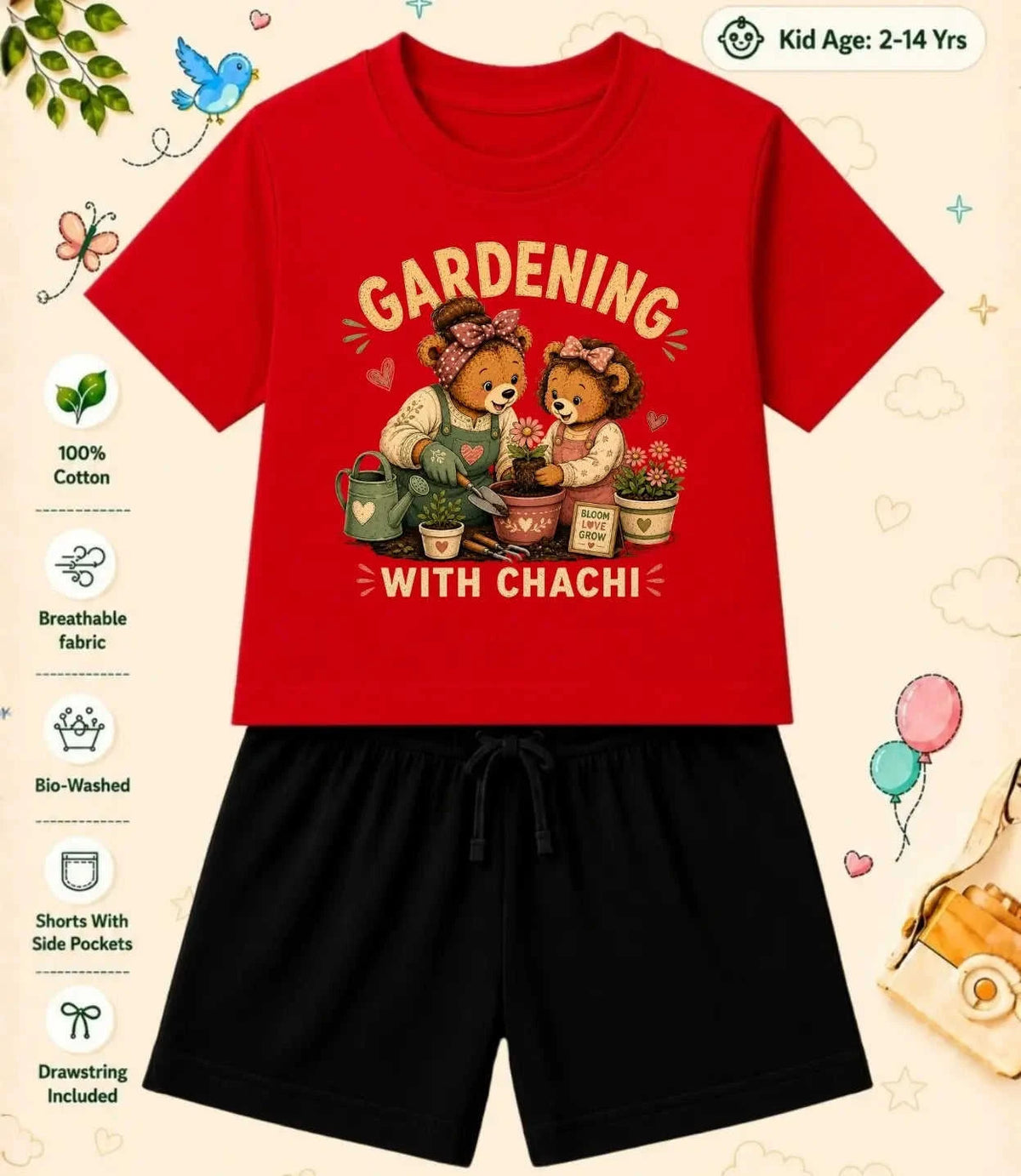 CHACHU - CHACHI Treasure Kid Co-ord Set Swiftsoul