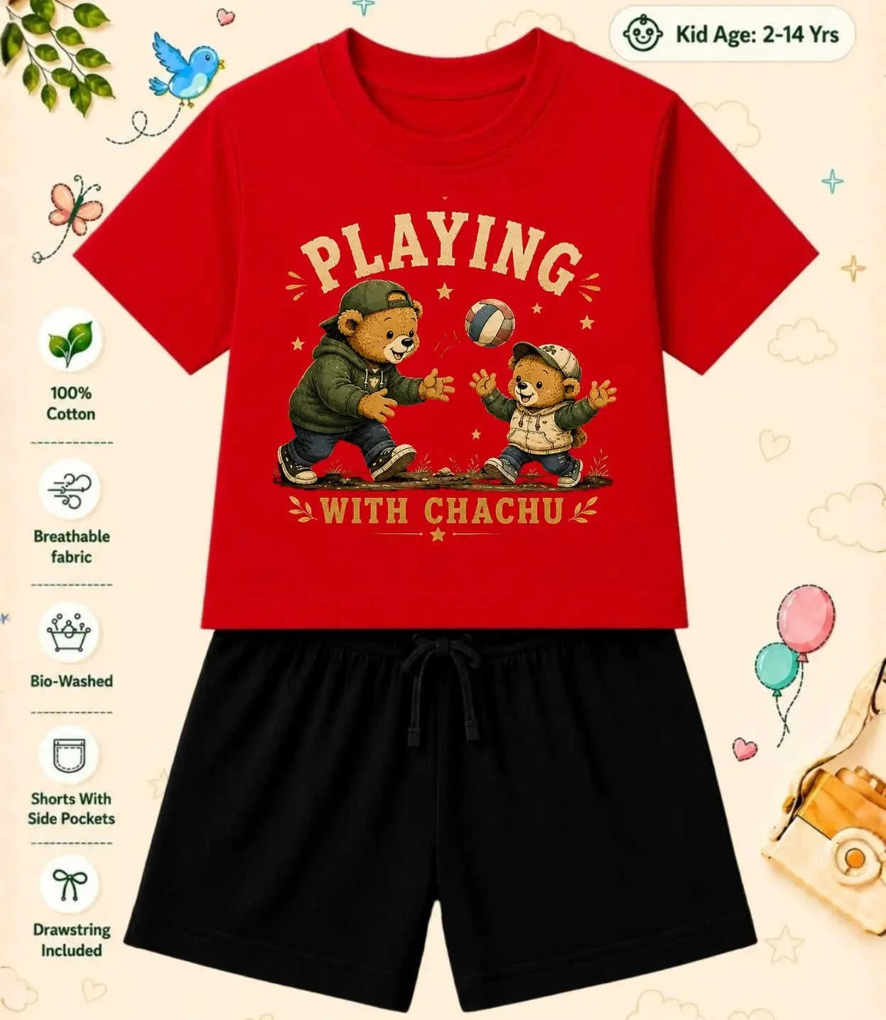 CHACHU - CHACHI Treasure Kid Co-ord Set Swiftsoul