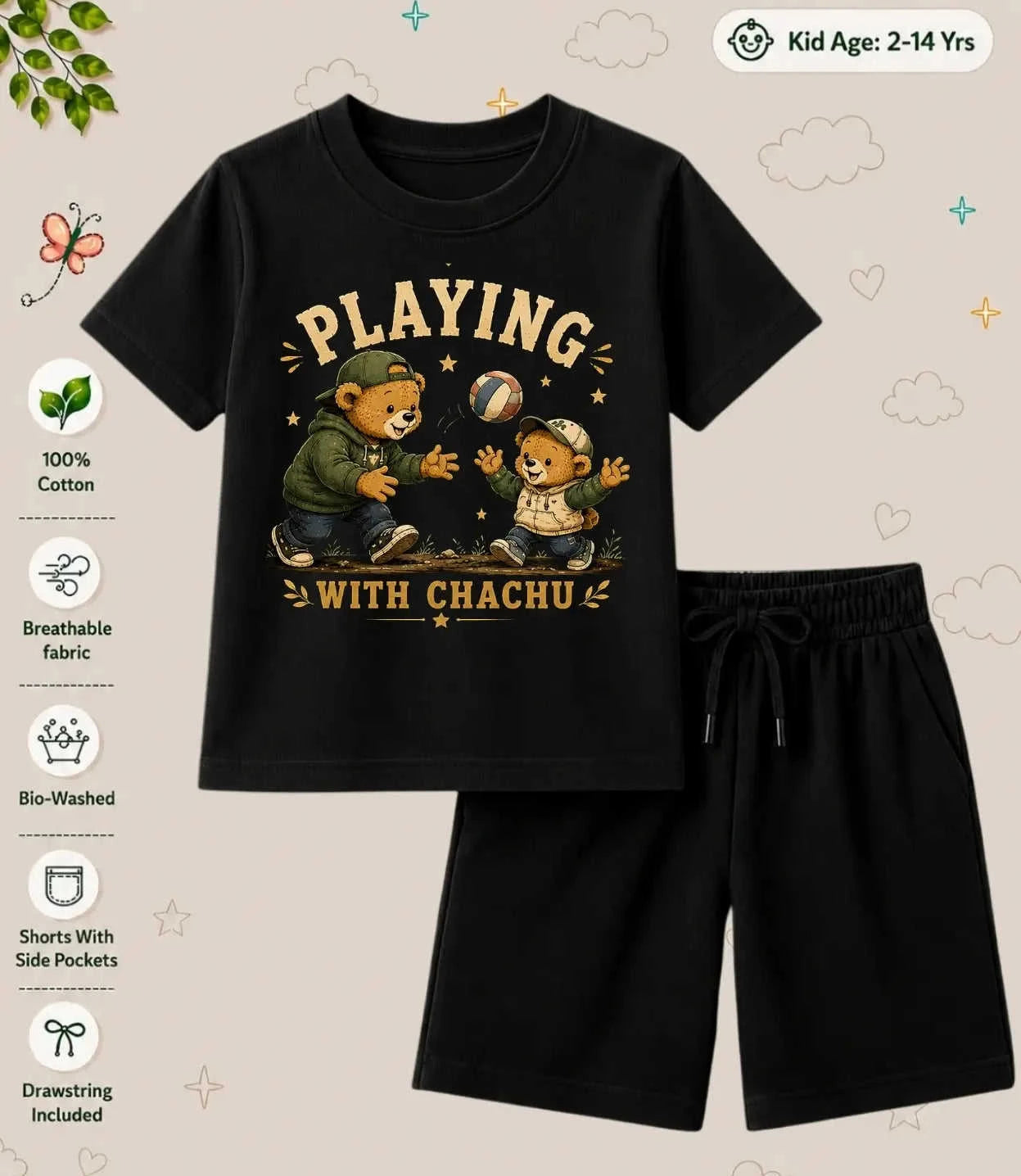 CHACHU - CHACHI Treasure Kid Co-ord Set Swiftsoul