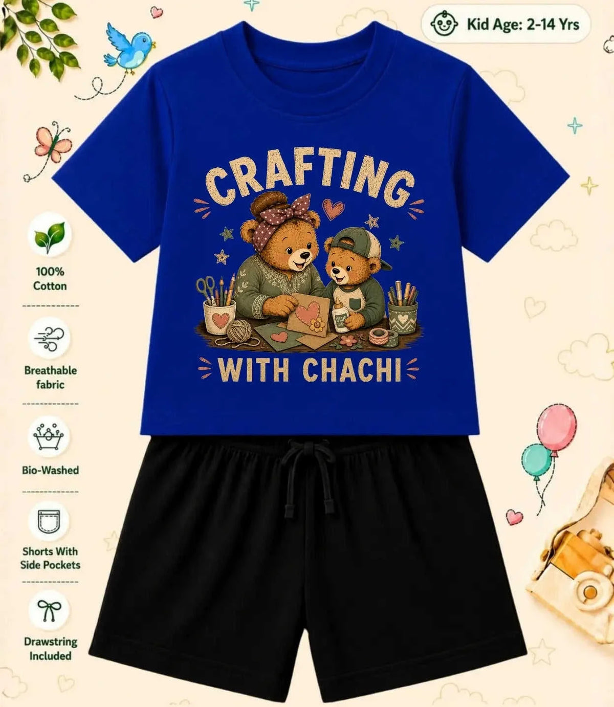 CHACHU - CHACHI Treasure Kid Co-ord Set Swiftsoul