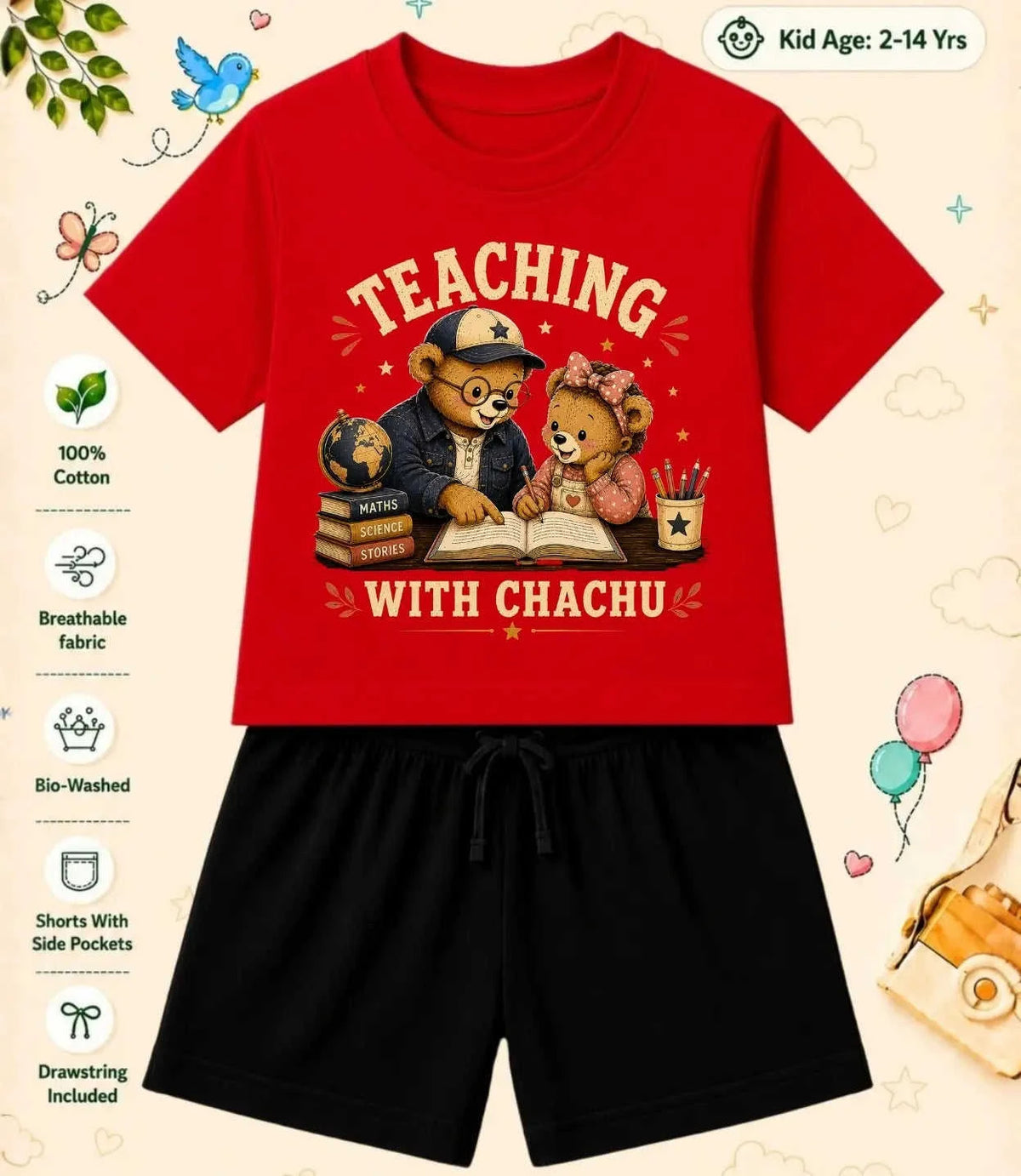 CHACHU - CHACHI Treasure Kid Co-ord Set Swiftsoul