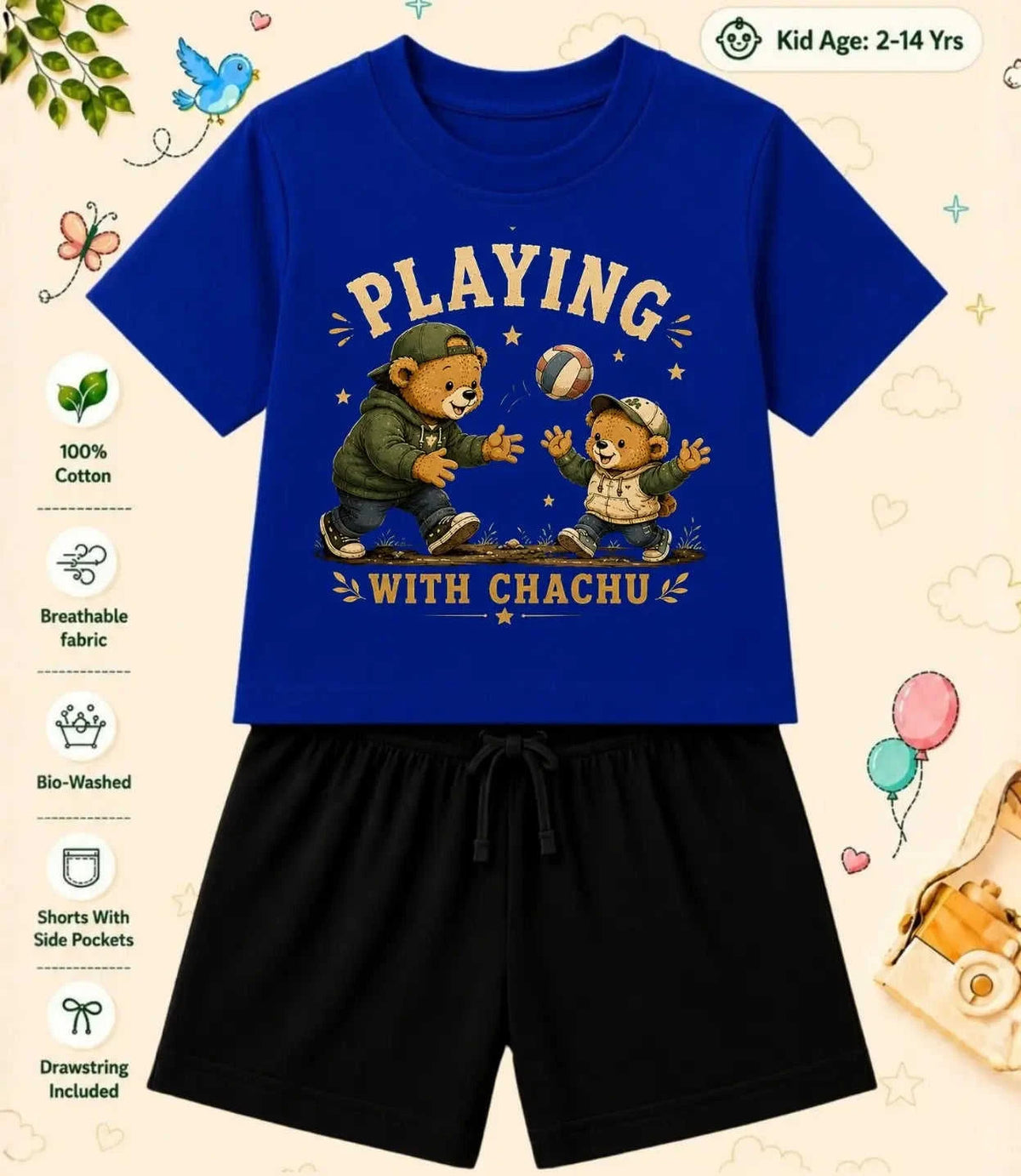 CHACHU - CHACHI Treasure Kid Co-ord Set Swiftsoul