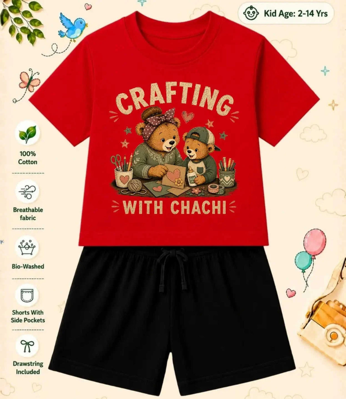 CHACHU - CHACHI Treasure Kid Co-ord Set Swiftsoul