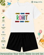 Colorful Crayon Custom Kid Co-ord Set Swiftsoul