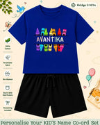 Colorful Crayon Custom Kid Co-ord Set Swiftsoul