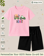 Colorful Crayon Custom Kid Co-ord Set Swiftsoul