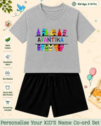 Colorful Crayon Custom Kid Co-ord Set Swiftsoul