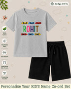 Colorful Crayon Custom Kid Co-ord Set Swiftsoul