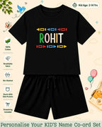 Colorful Crayon Custom Kid Co-ord Set Swiftsoul