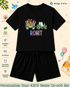 Colorful Crayon Custom Kid Co-ord Set Swiftsoul
