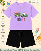 Colorful Crayon Custom Kid Co-ord Set Swiftsoul