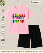 Colorful Crayon Custom Kid Co-ord Set Swiftsoul