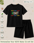 Colorful Crayon Custom Kid Co-ord Set Swiftsoul