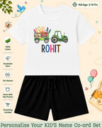 Colorful Crayon Custom Kid Co-ord Set Swiftsoul