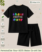 Colorful Crayon Custom Kid Co-ord Set Swiftsoul