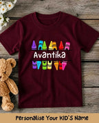 Colorful Crayon Custom Kid Cotton Tee Swiftsoul