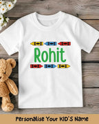 Colorful Crayon Custom Kid Cotton Tee Swiftsoul