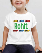 Colorful Crayon Custom Kid Cotton Tee Swiftsoul