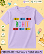Colorful Crayon Custom Kid Cotton Tshirt Swiftsoul