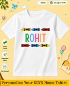 Colorful Crayon Custom Kid Cotton Tshirt Swiftsoul