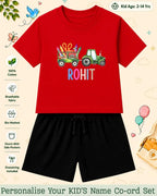 Colorful Crayon Custom Kid's Co-ord Set Swiftsoul