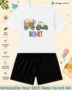 Colorful Crayon Custom Kid's Co-ord Set Swiftsoul