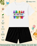Colorful Crayon Custom Kid's Co-ord Set Swiftsoul