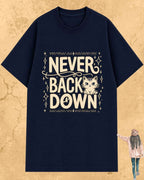 Cool Meow Girl Vibes Cotton Tee Billien LLC 
