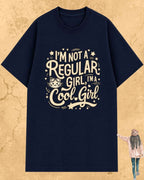 Cool Meow Girl Vibes Cotton Tee Billien LLC 