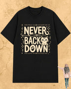 Cool Meow Girl Vibes Cotton Tee Billien LLC 