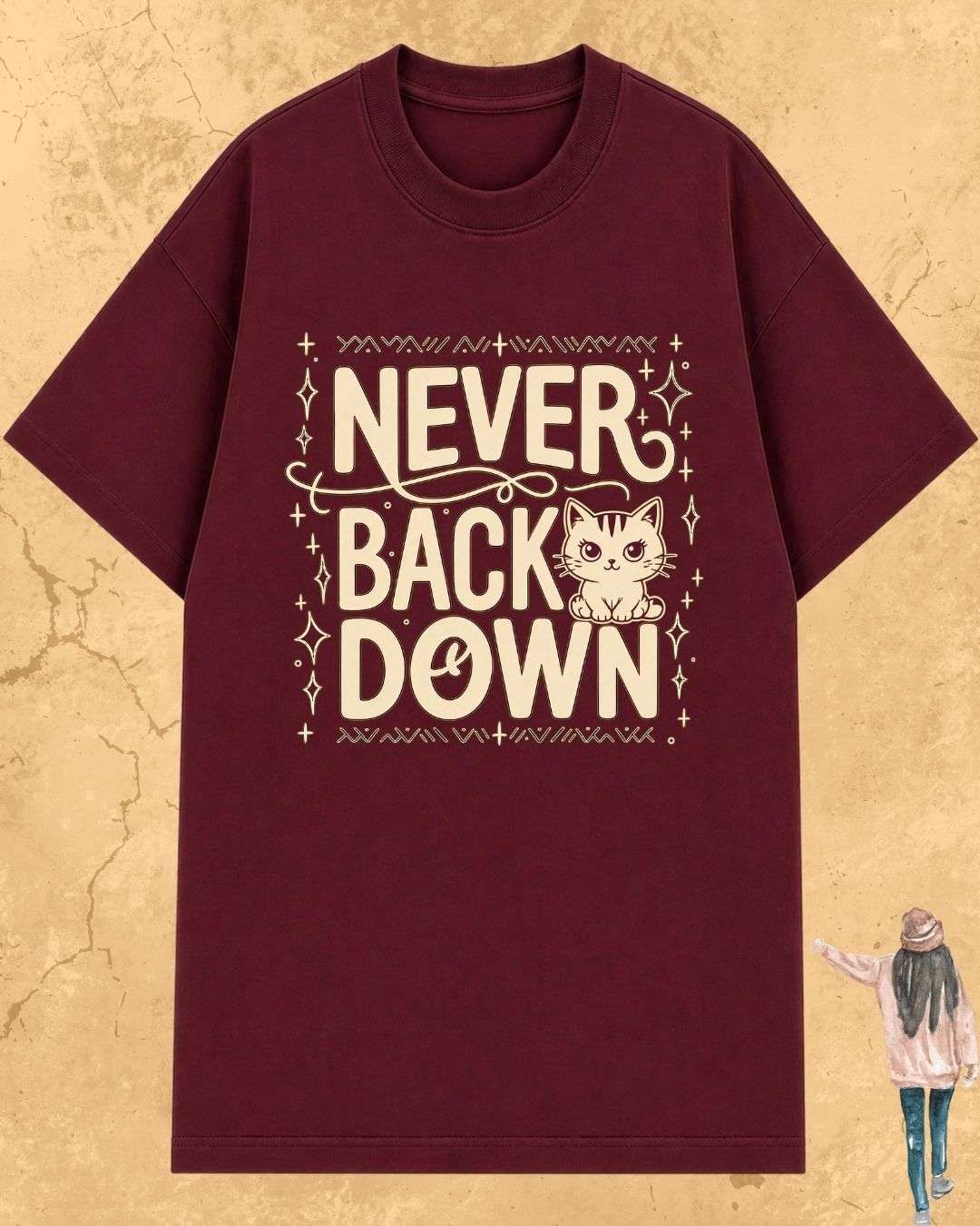 Cool Meow Girl Vibes Cotton Tee Billien LLC 