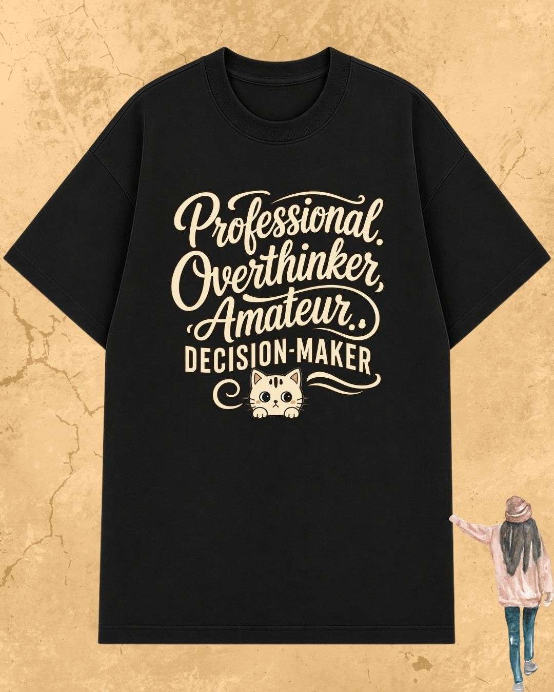 Cool Meow Girl Vibes Cotton Tee Billien LLC 