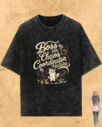 Cool Meow Girl Vibes Cotton Tee Billien LLC 