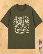Cool Meow Girl Vibes Cotton Tee Billien LLC 