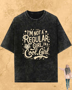 Cool Meow Girl Vibes Cotton Tee Billien LLC 