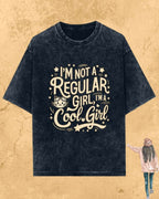 Cool Meow Girl Vibes Cotton Tee Billien LLC 