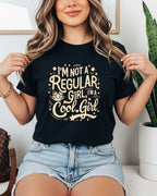 Cool Meow Girl Vibes Cotton Tee Billien LLC 
