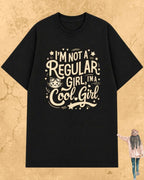 Cool Meow Girl Vibes Cotton Tee Billien LLC 