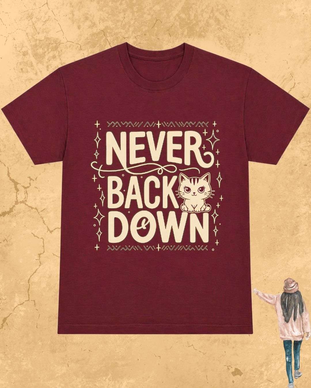 Cool Meow Girl Vibes Cotton Tee Billien LLC 